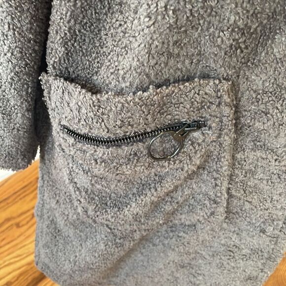 Sunidays M grey lined robe/jacket a magical house coat you want to wear in/out - Picture 5 of 9